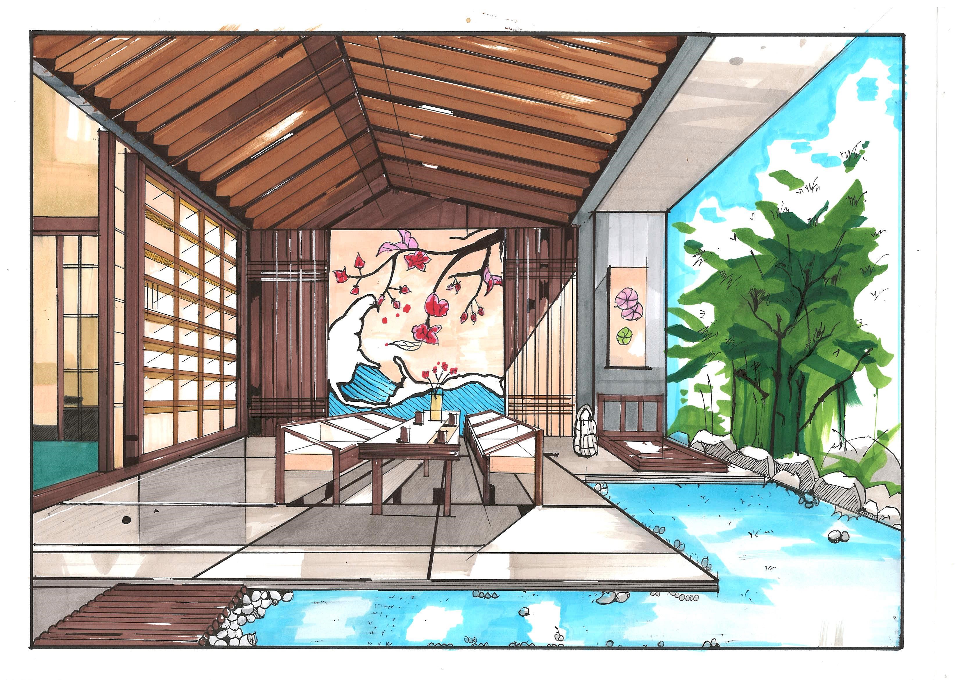 2.孔德顺《樱雨竹轩茶室设计》-2